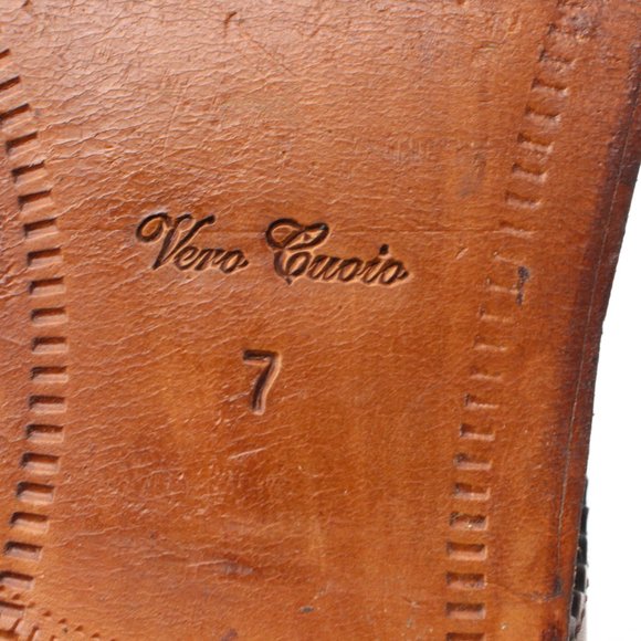 Dolce & Gabbana Hand Finished Men\'s UK 7 Brown Leather Wingtip Oxfords Shoes main image 11